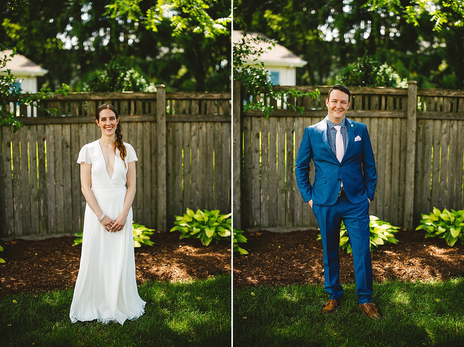 10 bride and groom in backyard wedding - Amazing Wedding in Backyard // Kristen + Jeff