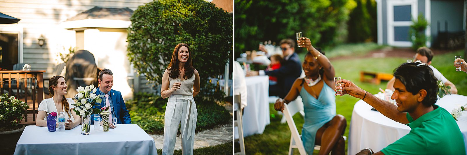 29 speeches at back yard wedding in chicago - Amazing Wedding in Backyard // Kristen + Jeff