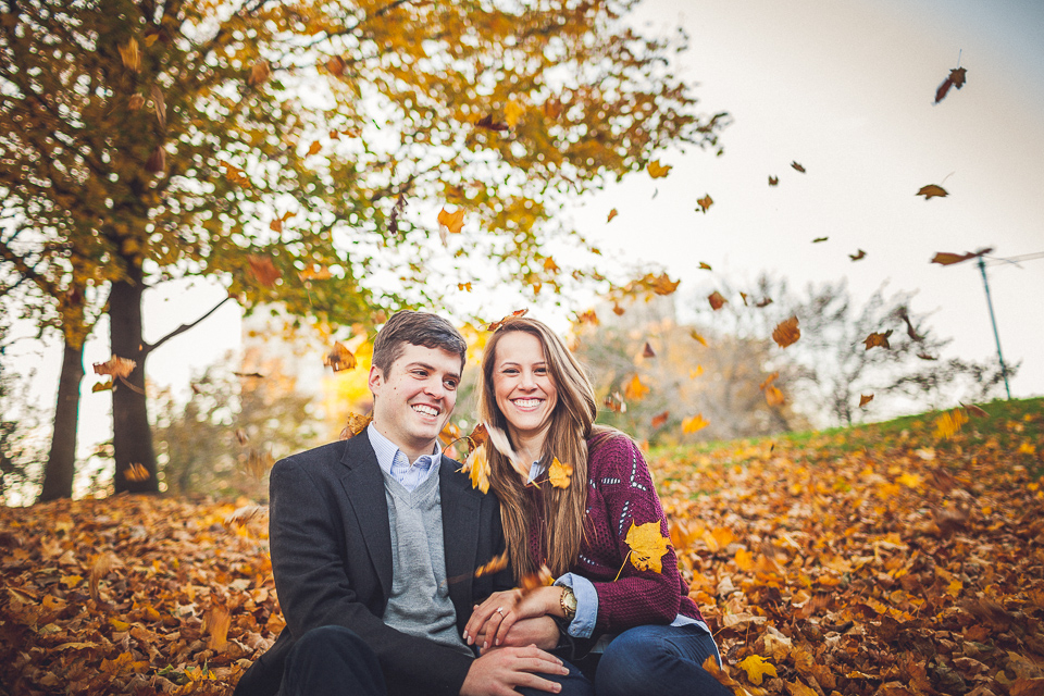10 chicago engagement in the fall