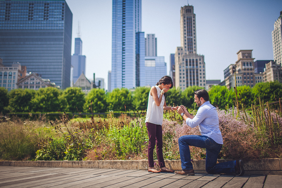surprise proposal photography in Chicago IL