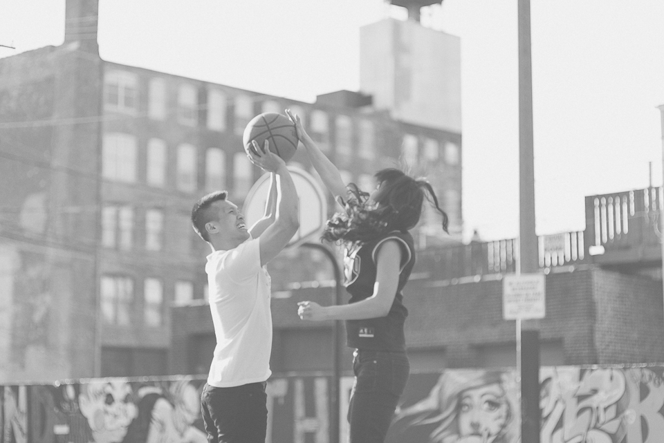 13 black and white of engaged couple