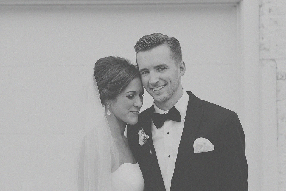 27 black and white portrait of bride and groom