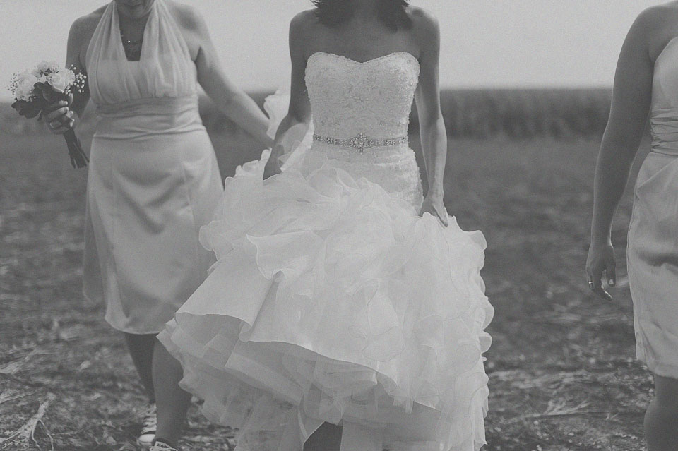 bride walking