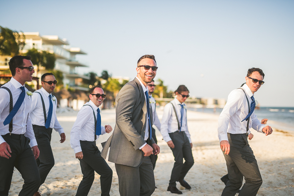 60 groomsmen having fun