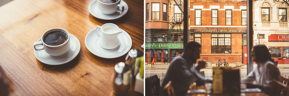 10 coffeeshop engagement photos