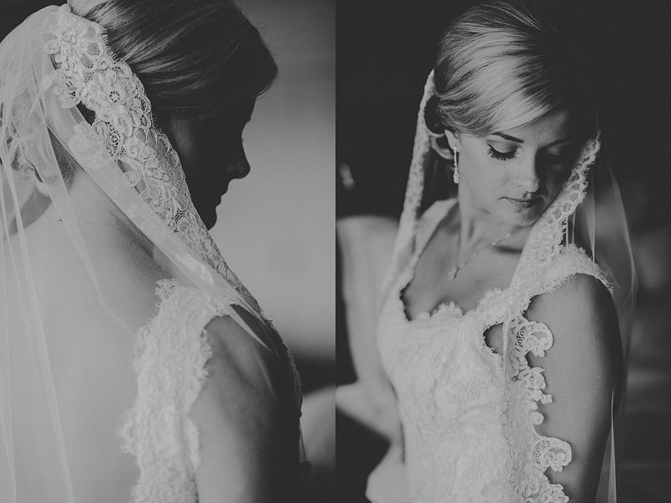 11 bridal portraits in black and white