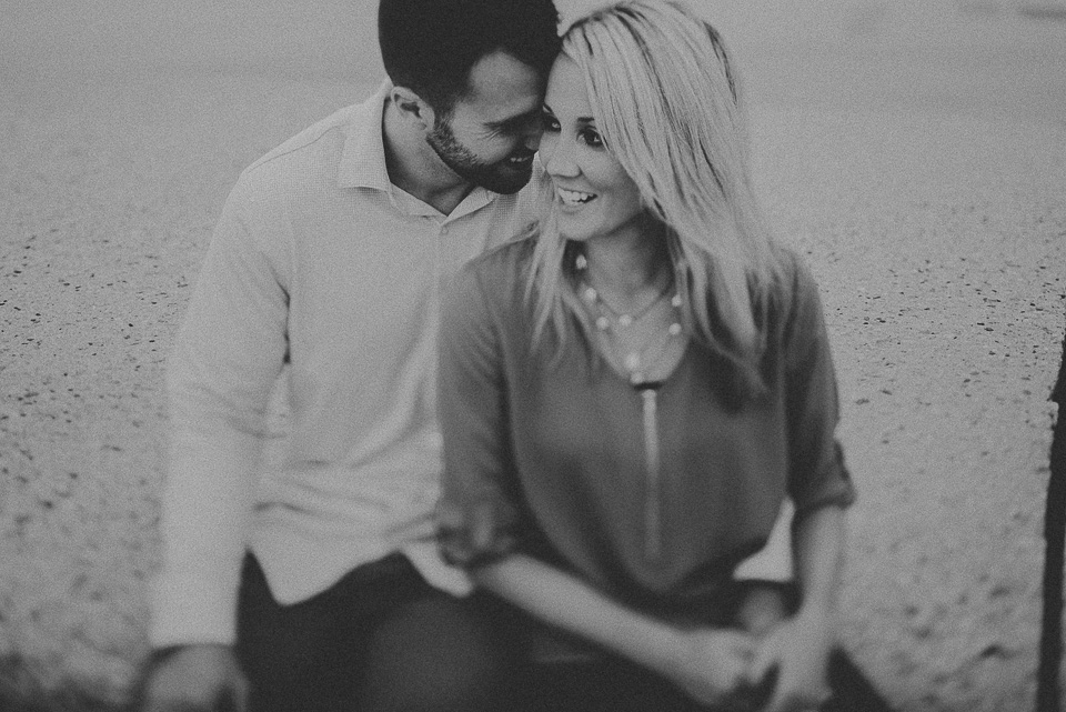 02 black and white engagement portraits
