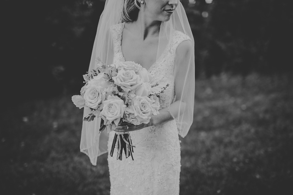 11 black and white bridal portraits
