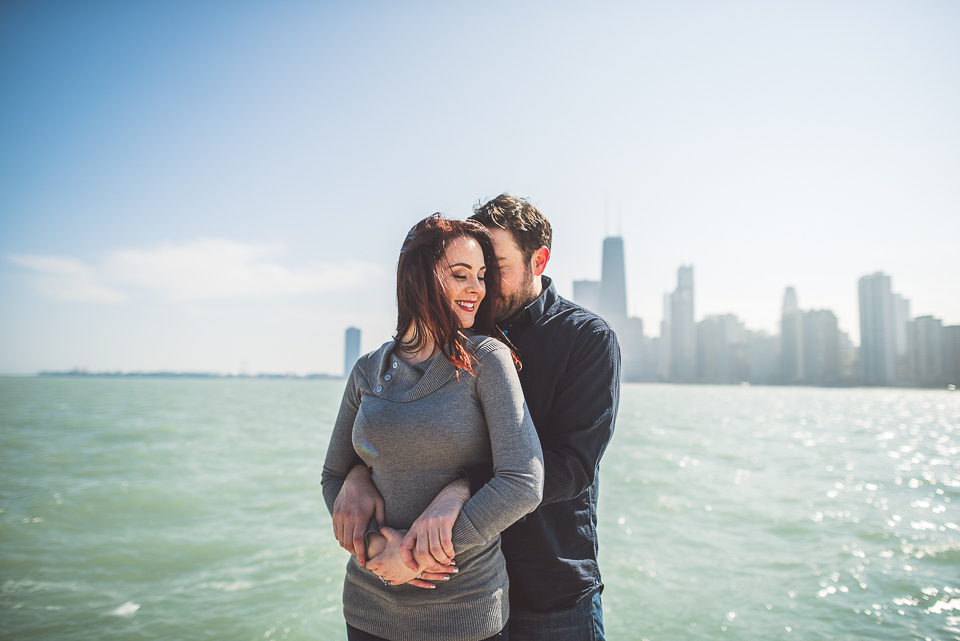 02 engagement photos on the lake in chicago