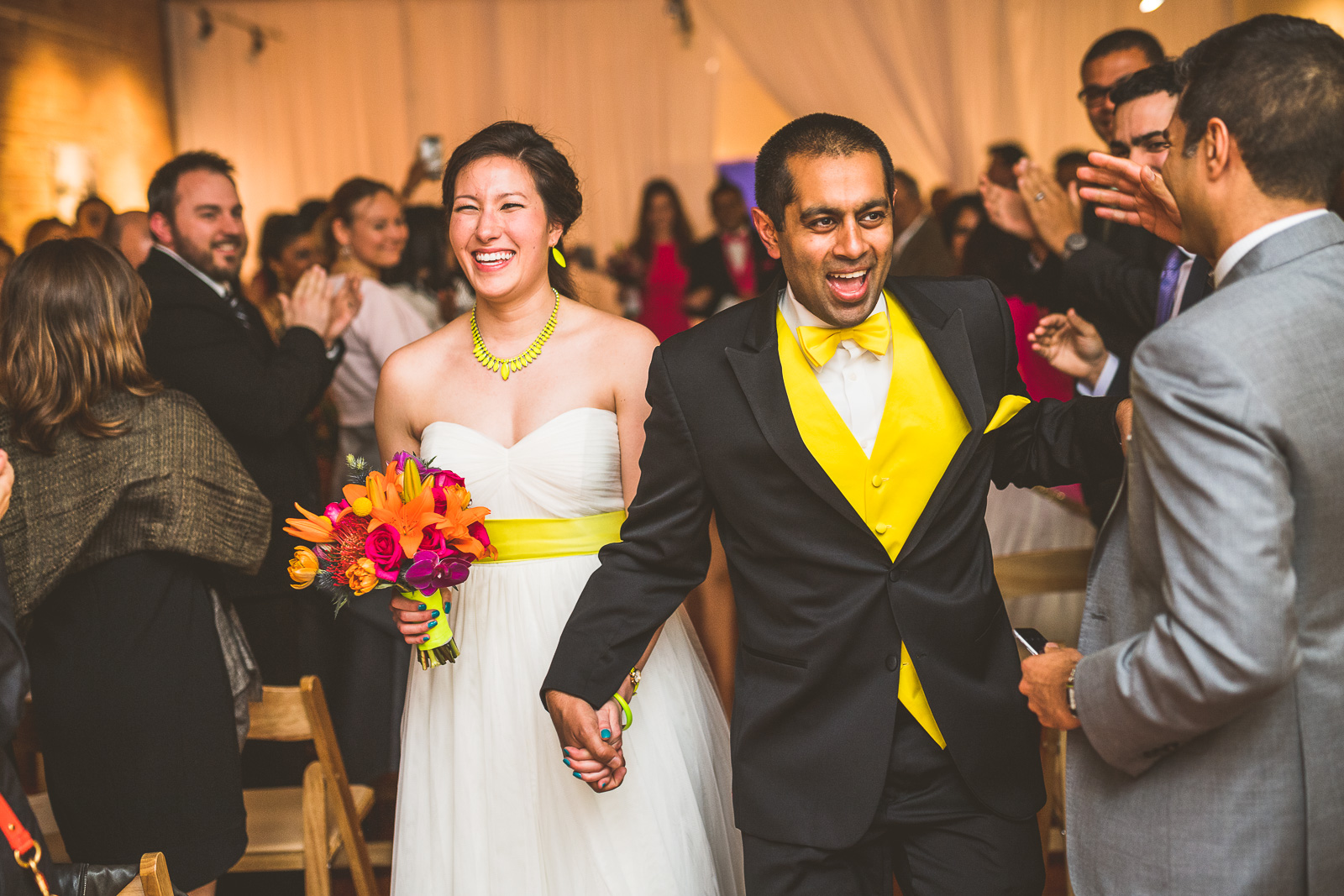 36 happy bride and groom at chicago wedding