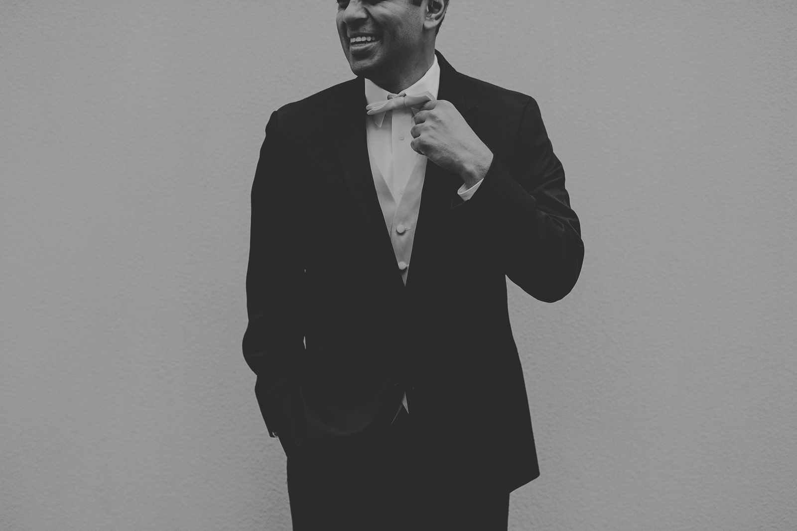 37-1 black and white groom portrait