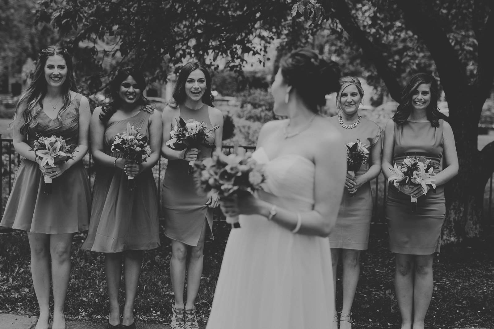 47 bridal party with bridesmaids