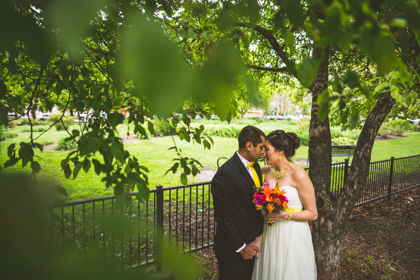 51 bride portraits with groom in park
