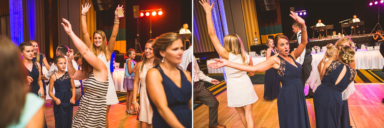 61 guests dancing at wedding