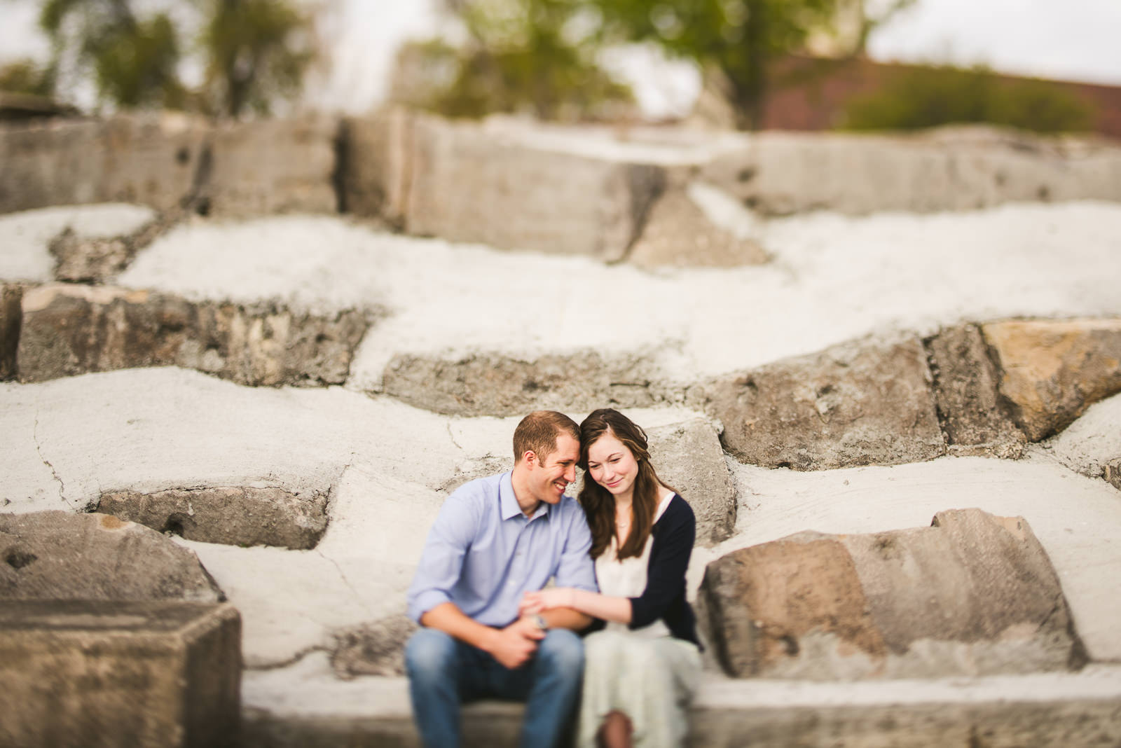 promontory point engagement session photo