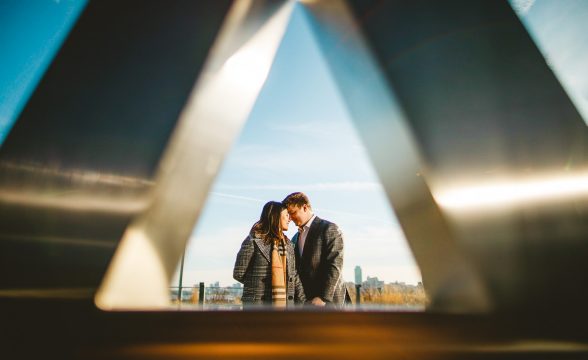03 engagement photography at navy pier peter gubernat 588x360 - Navy Pier Engagement Session // Tyler + Jing